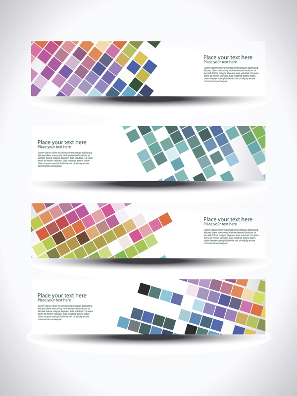 free vector Beautiful special effects design banners vector